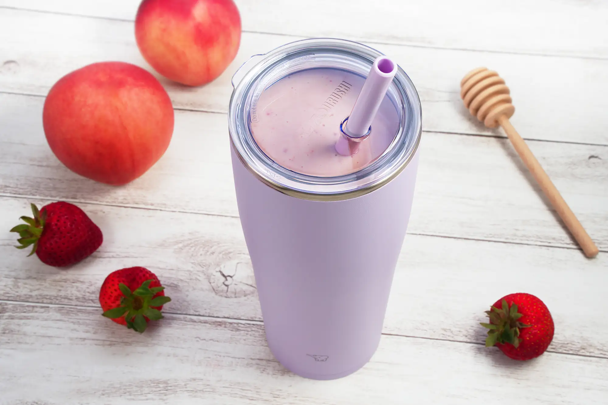 Batido De Fresa Y Durazno