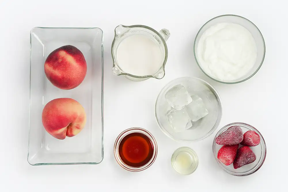 Batido De Fresa Y Durazno